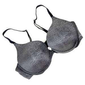 Adore Me Padded Bra 38D Gray Black
